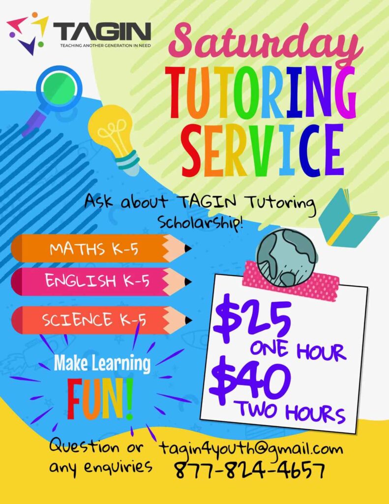 TAGIN Saturday Tutoring Service